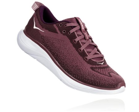 Hoka One One Hupana Flow Ženske Road Tekaški Čevlji Roza Rjava / Globoko Burgundija SI-250796E